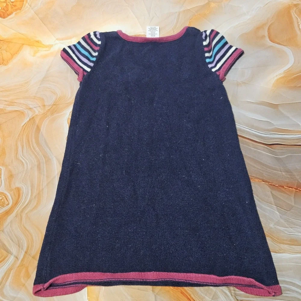Gymboree Girls Mouse Sweater Dress Size 4T Short Sleeve
